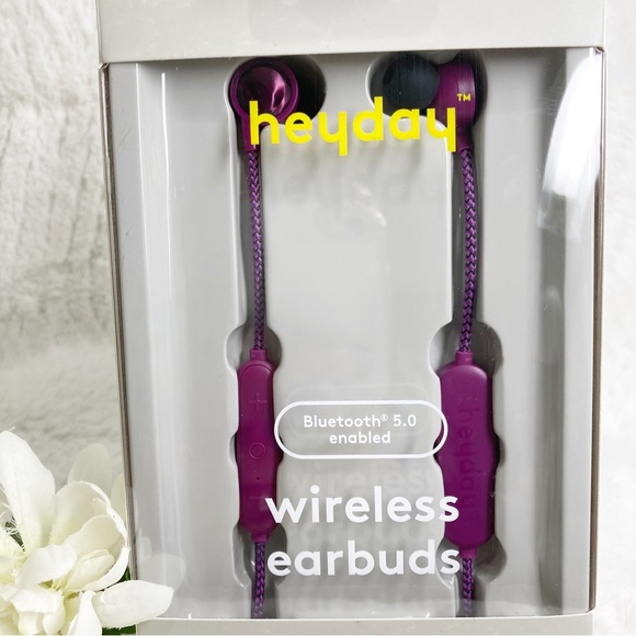 heyday Headphones Heyday Wireless Earbuds Bluetooth 5 Purple